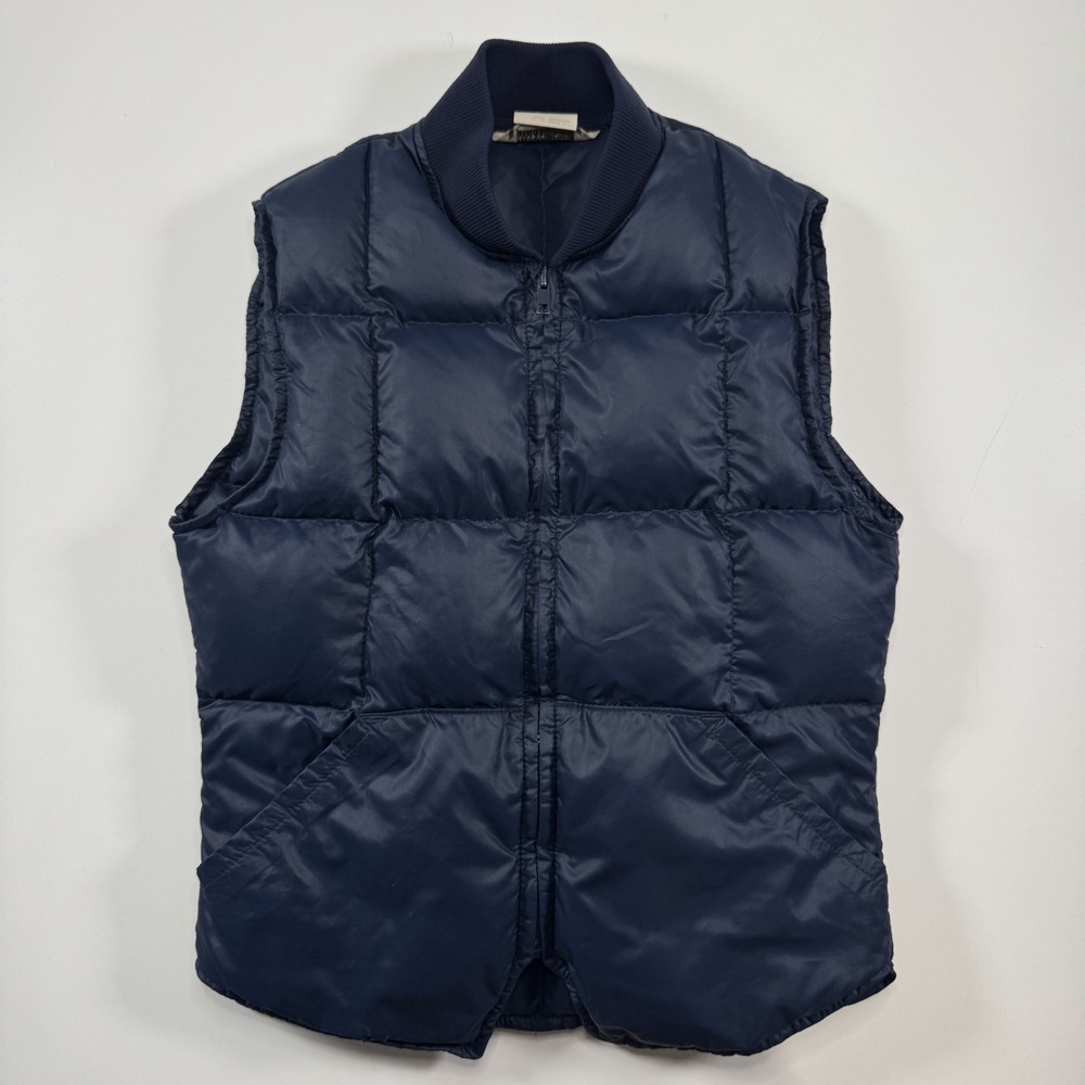 Vintage REI Goose Down Puffer Vest Womens XS Blue Quilted Puffy Light Classic